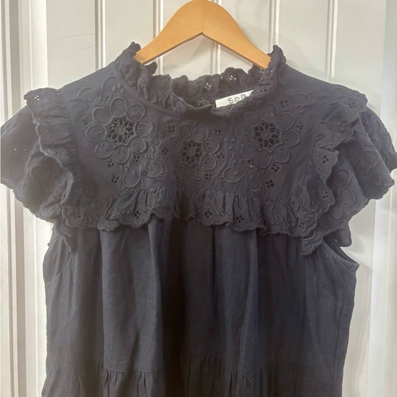 SEA NEW YORK Kiara Eyelet flutter Tunic Dress - Picture 7 of 16